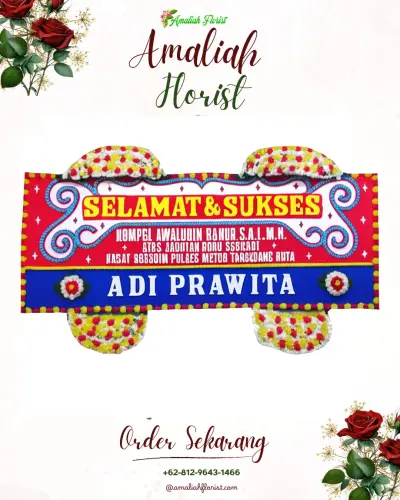 Karangan Bunga Ucapan Selamat di Bedana